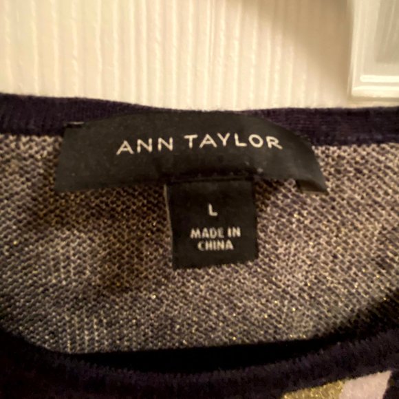 Ann Taylor Graphic Check Print Knitted Matching Set - Picture 3 of 6